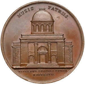 1817 r. Medal Otwarcie Biblioteki przez J.M. Ossolińskiego, Lwów