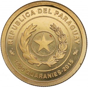 Paraguay, 1.000 Guaraníes 2015 - Summer Olympics - Rio de Janario 2016