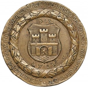 1908 r. Medal Wystawa kucharska we Lwowie - rzadki