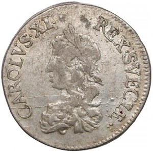 Szwecja, Karol XI, 2 marki 1669 - cyfra rzymska