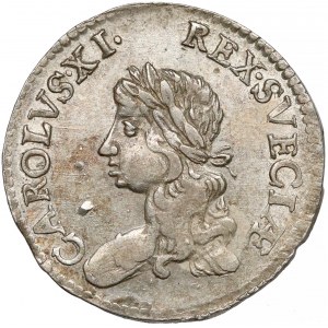 Sweden, Carl XI, 2 Mark 1671 FIRST