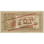 50.000 mkp 1922 - WZÓR - z perforacją