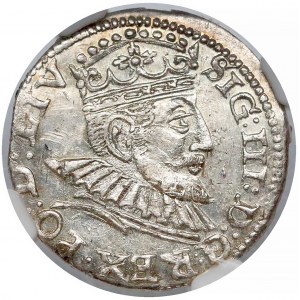 Zygmunt III Waza, Trojak Ryga 1594 - wczesny - LIV
