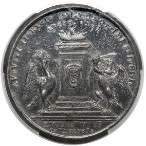 August II Mocny, Medal Gdańsk dla upamiętnienia śmierci króla 1733 r.