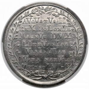 August II Mocny, Medal Gdańsk dla upamiętnienia śmierci króla 1733 r.