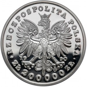 DUŻY Tryptyk 200.000 złotych 1990 Piłsudski