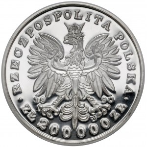 DUŻY Tryptyk 200.000 złotych 1990 Kościuszko