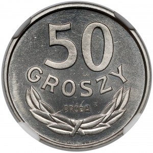 Próba NIKIEL 50 groszy 1986