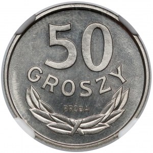 Próba NIKIEL 50 groszy 1986