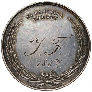 Medal chrzcielny, Majnert 1887 r. 