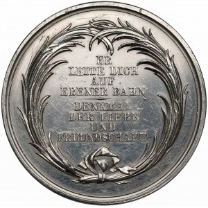Medal chrzcielny, srebrny (Loos)