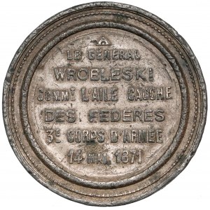 1871 r. Francja, Medal dla Generała Wrobleskiego Paryż 1871