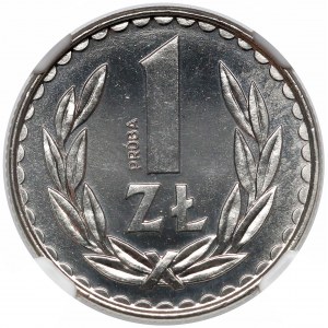 Próba NIKIEL 1 złoty 1986