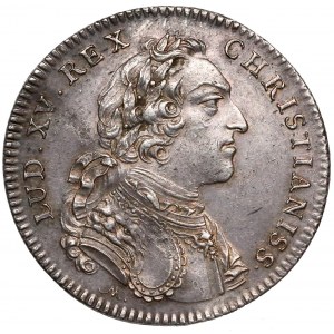 Francja, Ludwik XV, Żeton DUCEM REGEMQUE... 1731 r.