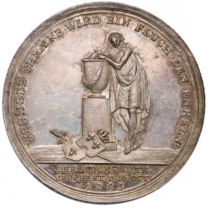 France, Medal - execution of the Queen Marie Antoinette 1793