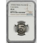 Próba NIKIEL 5 złotych 1979