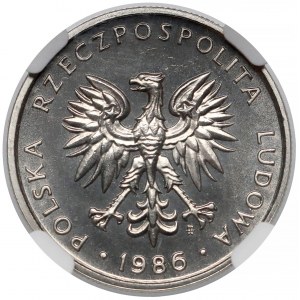 Próba NIKIEL 5 złotych 1986