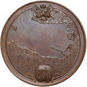 Rosja, Aleksander III, Medal Kanału w Petersburgu 1885 r. - EFEKTOWNY