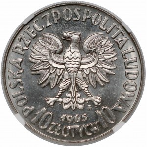 Próba NIKIEL 10 złotych 1965 VII Wieków Warszawy