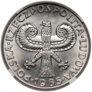 Próba NIKIEL 10 złotych 1965 Duża Kolumna