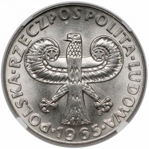 Próba NIKIEL 10 złotych 1965 Duża Kolumna