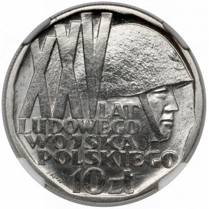 Próba NIKIEL 10 złotych 1968 XXV lat LWP