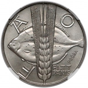 Próba NIKIEL 10 złotych 1971 FAO - Ryba