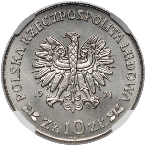 Próba NIKIEL 10 złotych 1971 Powstanie Śląskie