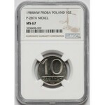 Próba NIKIEL 10 złotych 1984