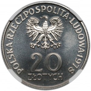 Próba NIKIEL 20 złotych 1978 Maria Konopnicka