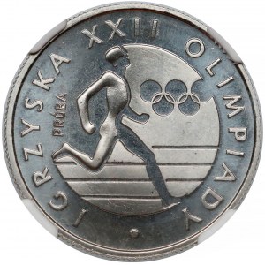 Próba NIKIEL 20 złotych 1980 XXII Olimpiada - biegacz