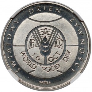 Próba NIKIEL 50 złotych 1981 FAO Światowy Dzień Żywności