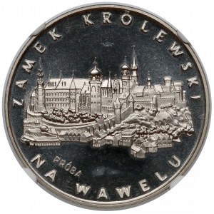 Próba NIKIEL 100 złotych 1977 Zamek na Wawelu - od frontu
