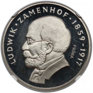 Próba NIKIEL 100 złotych 1979 Ludwik Zamenhof - w lewo