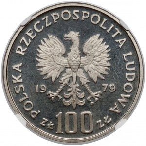 Próba NIKIEL 100 złotych 1979 Ludwik Zamenhof - w lewo