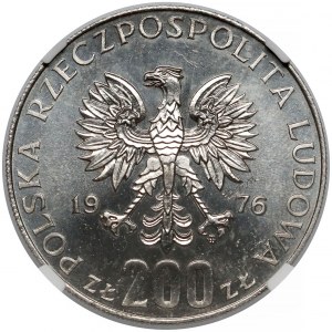 Próba NIKIEL 200 złotych 1976 Igrzyska - pełny znicz olimpijski