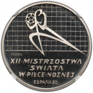 Próba NIKIEL 200 złotych 1982 MŚ Hiszpania - z España - w lewo