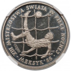 Próba NIKIEL 200 złotych 1985 MŚ w Piłce Nożnej Meksyk