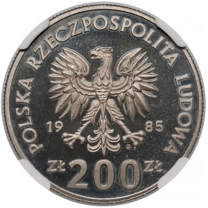 Próba NIKIEL 200 złotych 1985 MŚ w Piłce Nożnej Meksyk