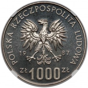 Próba NIKIEL 1.000 złotych 1987 Wratislavia