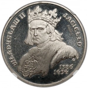 Próba NIKIEL 5.000 złotych 1989 Władysław II Jagiełło - popiersie