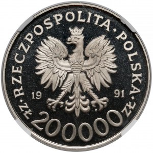 Próba NIKIEL 200.000 złotych 1991 Konstytucja 3 Maja