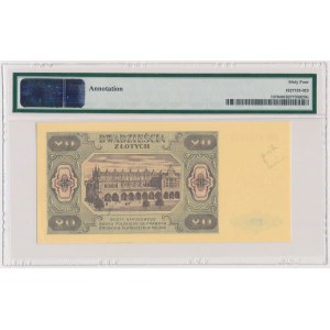 20 złotych 1948 - HM 9702... papier PLASTYFIKOWANY kremowy