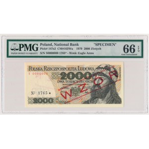 2.000 złotych 1979 - WZÓR - S 0000000 - No.1765 