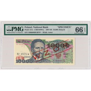 10.000 złotych 1987 - WZÓR - A 0000000 - No.0878 