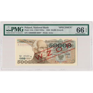 50.000 złotych 1989 - WZÓR - A 0000000 - No.0809 