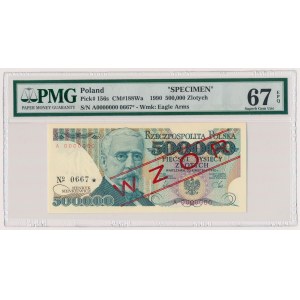 500.000 złotych 1990 - WZÓR - A 0000000 - No.0667 