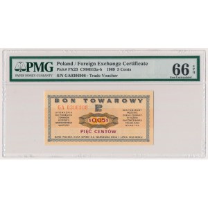 PEWEX 5 centów 1969 - GA 