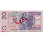 20 złotych 1994 - WZÓR - AA 0000000 - Nr 1680