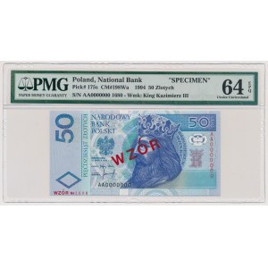 50 złotych 1994 - WZÓR - AA 0000000 - Nr 1680 